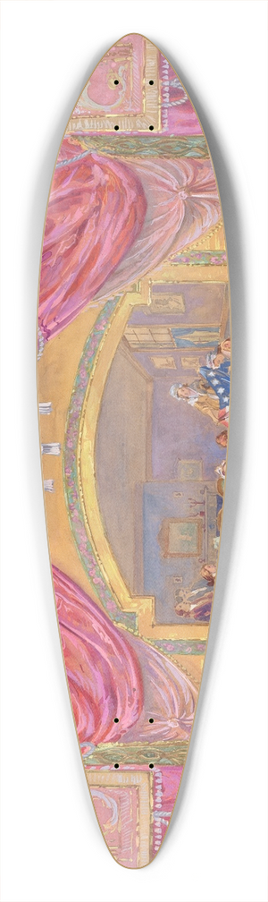 Gilbert Sackerman - Theatrical Painting 39.3 inch art pintail longboard deck