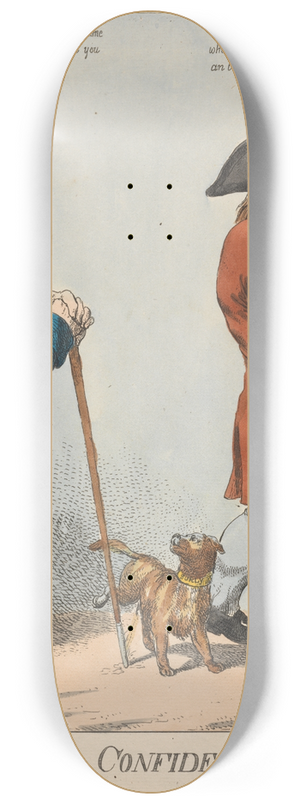 Charles Ansell - Mutual Confidence in the Year 1799 8.25 inch art skate deck