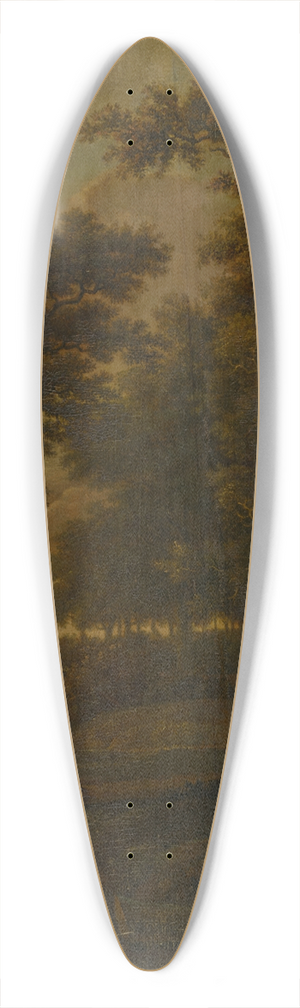 Gillis Rombouts - Forest Landscape with Riders 39.3 inch art pintail longboard deck