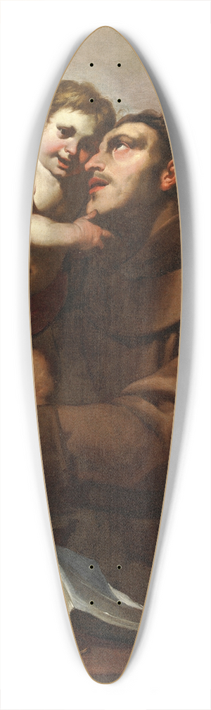 Gioacchino Assereto - Saint Anthony Of Padua With The Christ Child 39.3 inch art pintail longboard deck