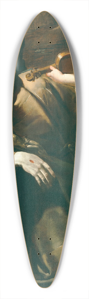 Gioacchino Assereto - St. Francis Of Assisi In Ecstasy Before A Cherub With A Violin 39.3 inch art pintail longboard deck