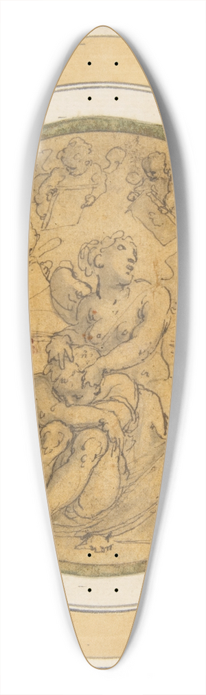 Giorgio Vasari - Allegory of Sleep 39.3 inch art pintail longboard deck