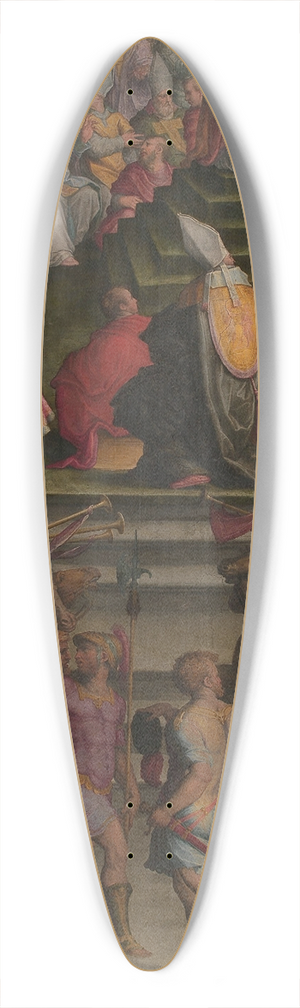 Giorgio Vasari - Clement VII crowns Charles V in San Petronio in Bologna 39.3 inch art pintail longboard deck