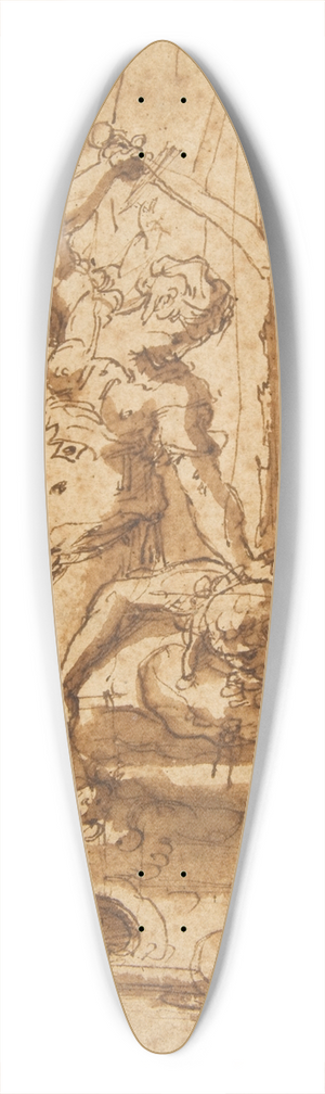 Giorgio Vasari - Judith Decapitating Holofernes 39.3 inch art pintail longboard deck
