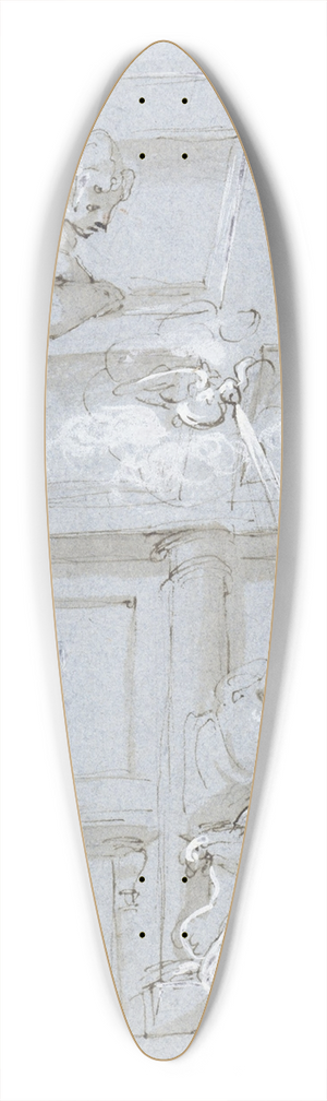 Giorgio Vasari - The Annunciation 39.3 inch art pintail longboard deck