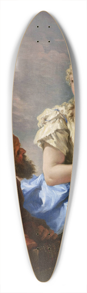 Giovanni Antonio Pellegrini - Rebecca At The Well 39.3 inch art pintail longboard deck
