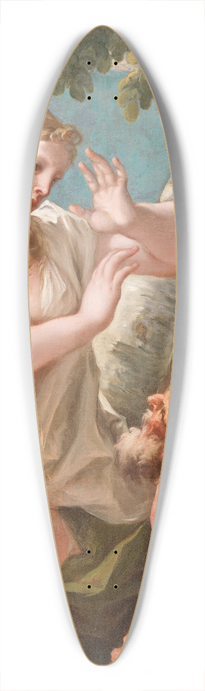 Giovanni Antonio Pellegrini - Susannah and the Elders 39.3 inch art pintail longboard deck