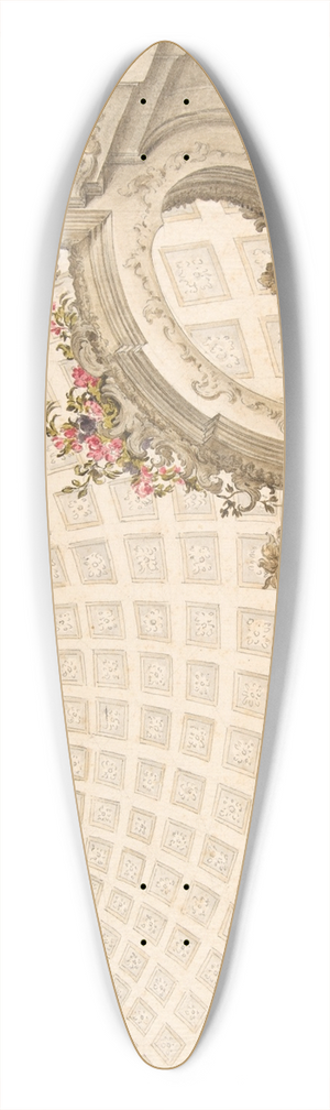 Giovanni Antonio Torricelli - Design for a Cupola Decoration 39.3 inch art pintail longboard deck