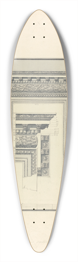 Giovanni Battista Borra - Door in the Corinthian Order from Aphrodisias (now Geyve) 39.3 inch art pintail longboard deck