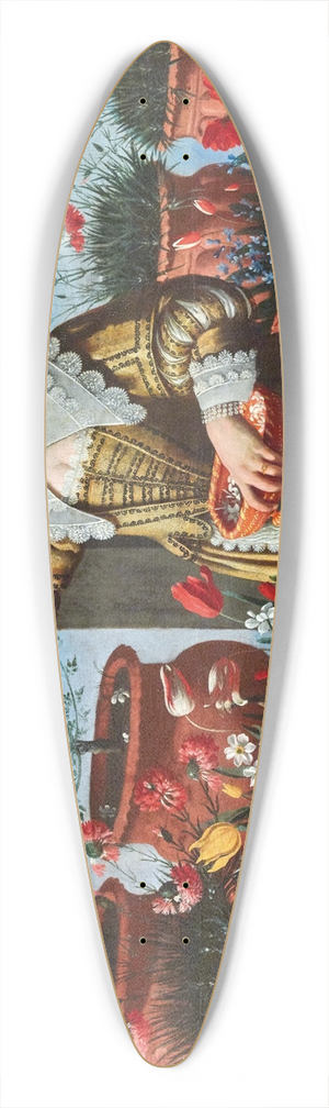 Giovanni Battista Cartei - Allegory of the Seasons or Allegories of the Senses II 39.3 inch art pintail longboard deck