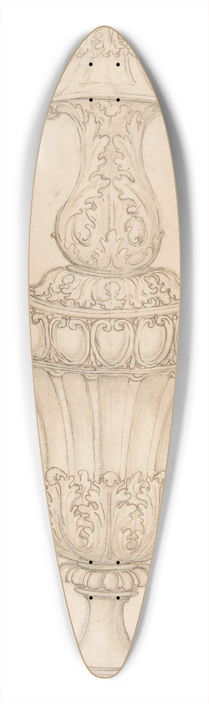 Giovanni Battista Foggini - Design for a Two-Handled Urn with Acanthus, Shell, and Egg-and-Tongue Motif 39.3 inch art pintail longboard deck