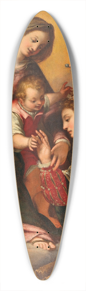 Giovanni Battista Paggi - The Mystical Marriage of Saint Catherine 39.3 inch art pintail longboard deck