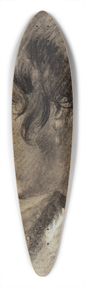 Giovanni Battista Piazzetta - Head of a young man 39.3 inch art pintail longboard deck