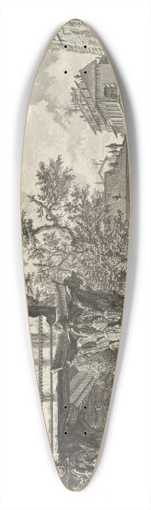 Giovanni Battista Piranesi - Veduta with the Temple of Jove 39.3 inch art pintail longboard deck