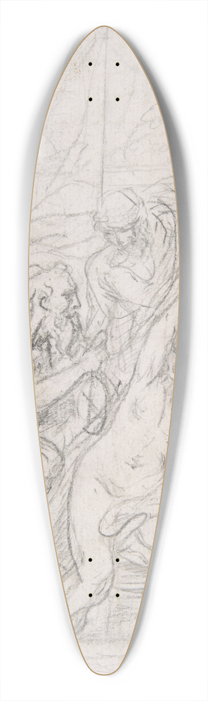 Giovanni Battista Pittoni - Susanna and the Elders 39.3 inch art pintail longboard deck