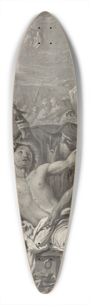 Giovanni Battista Pittoni - The Martyrdom of Saint Lawrence 39.3 inch art pintail longboard deck