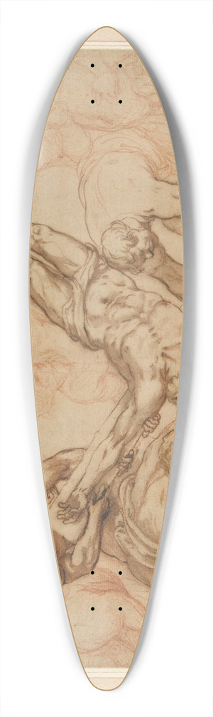 Giovanni Battista Ricci - The Martyrdom of Saint Peter 39.3 inch art pintail longboard deck