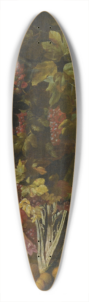 Giovanni Battista Ruoppolo - Natura Morta Di Fiori E Frutta 39.3 inch art pintail longboard deck