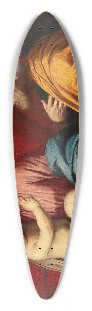 Giovanni Battista Salvi da Sassoferrato - The Holy Family 39.3 inch art pintail longboard deck