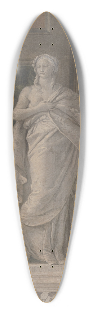 Giovanni Battista Tiepolo - Allegorical Figure Representing Grammar 39.3 inch art pintail longboard deck