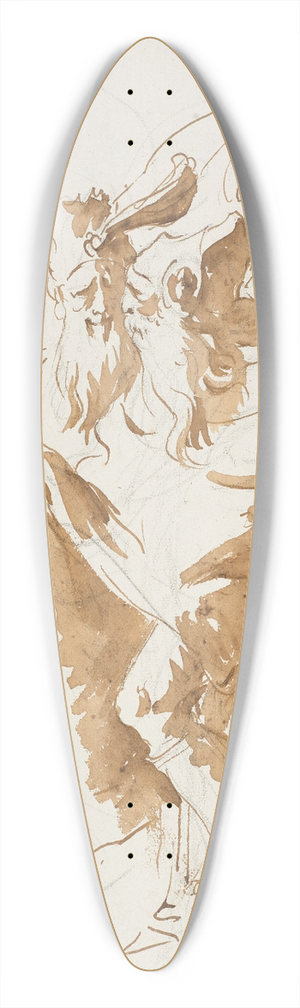Giovanni Battista Tiepolo - An angel addressing the three Magi 39.3 inch art pintail longboard deck