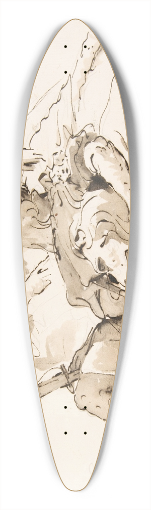 Giovanni Battista Tiepolo - Apotheosis of a Warrior 39.3 inch art pintail longboard deck