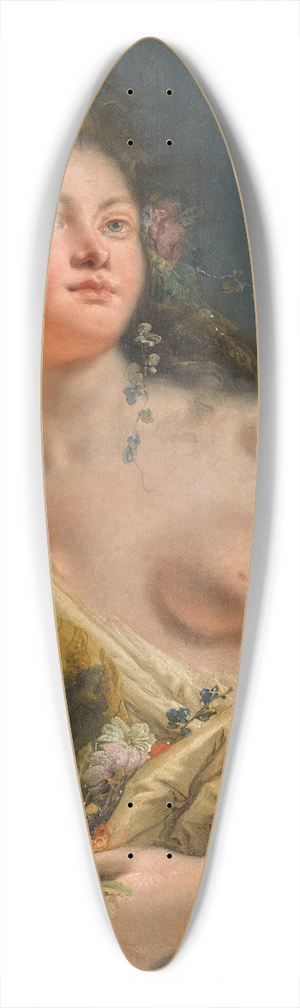 Giovanni Battista Tiepolo - Portrait Of A Lady As Flora 39.3 inch art pintail longboard deck