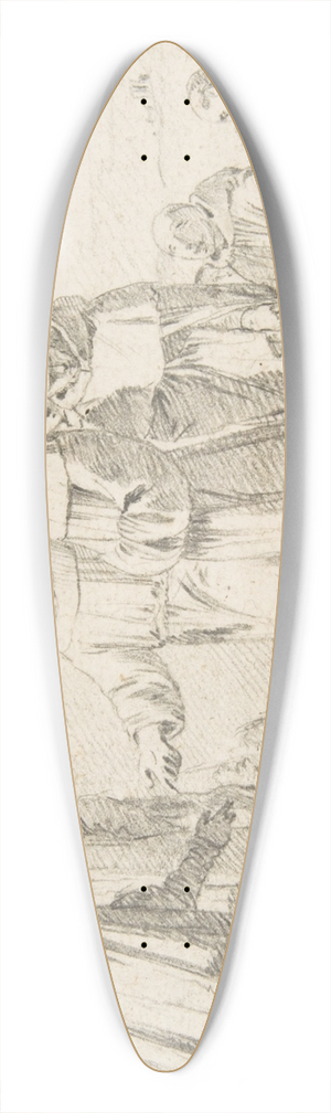 Giovanni Battista Tiepolo - Reception of Monks at a City Gate 39.3 inch art pintail longboard deck