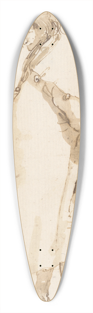 Giovanni Battista Tiepolo - Standing Man, Turned to the Left 39.3 inch art pintail longboard deck Giovanni Battista Tiepolo - Standing Man, Turned to the Left 39.3 inch art pintail longboard deck