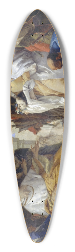 Giovanni Battista Tiepolo - The Patron Saints of the Crotta Family 39.3 inch art pintail longboard deck