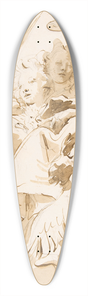 Giovanni Battista Tiepolo - Virtue and Nobility 39.3 inch art pintail longboard deck