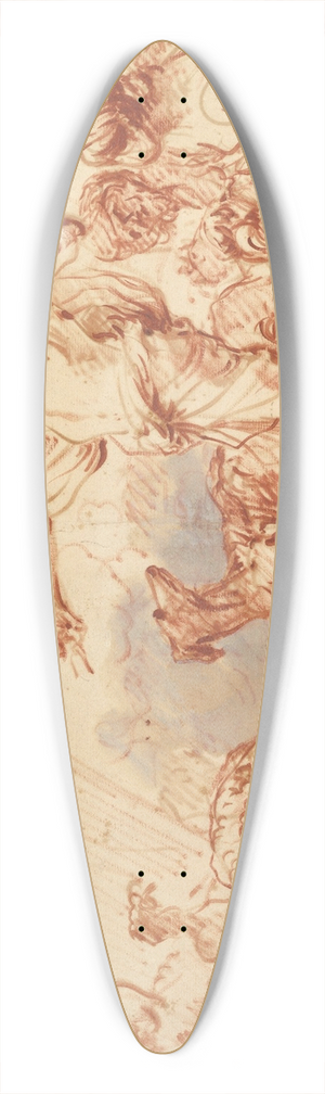 Giovanni Benedetto Castiglione - Noah Entering the Ark 39.3 inch art pintail longboard deck