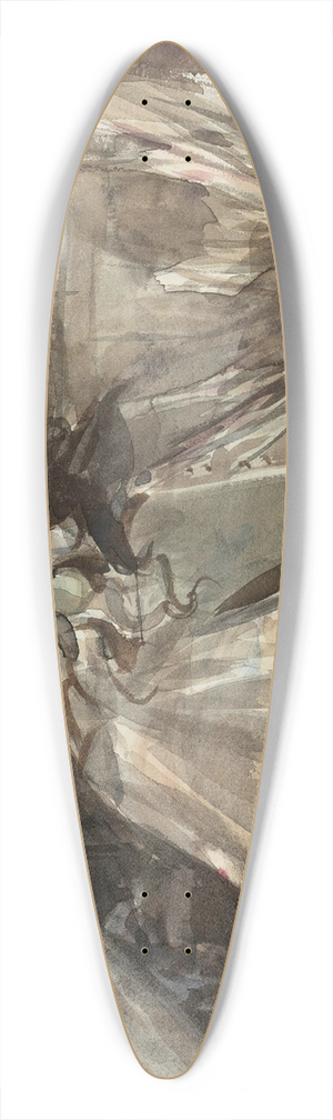 Giovanni Boldini - A Bust Of Cardinal Leopoldo De Medici In The Artists Studio 39.3 inch art pintail longboard deck