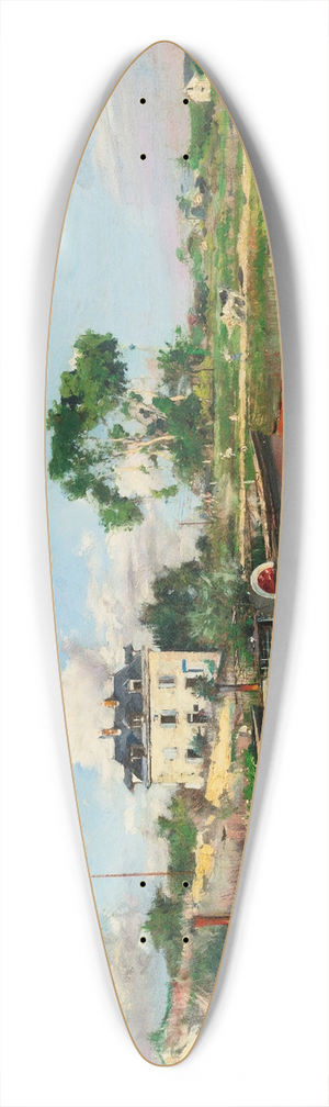 Giovanni Boldini - La Senna (On The Seine) 39.3 inch art pintail longboard deck