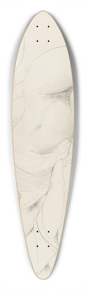 Giovanni Boldini - Reclining Nude 39.3 inch art pintail longboard deck