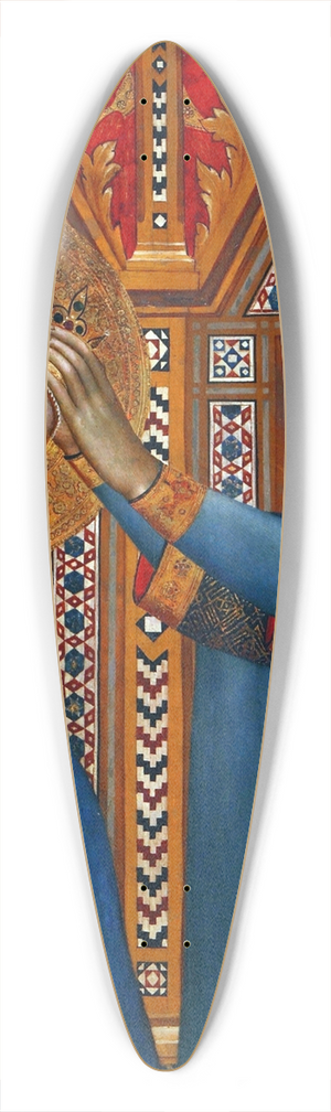 Giovanni da Milano - Coronation of the Virgin 39.3 inch art pintail longboard deck