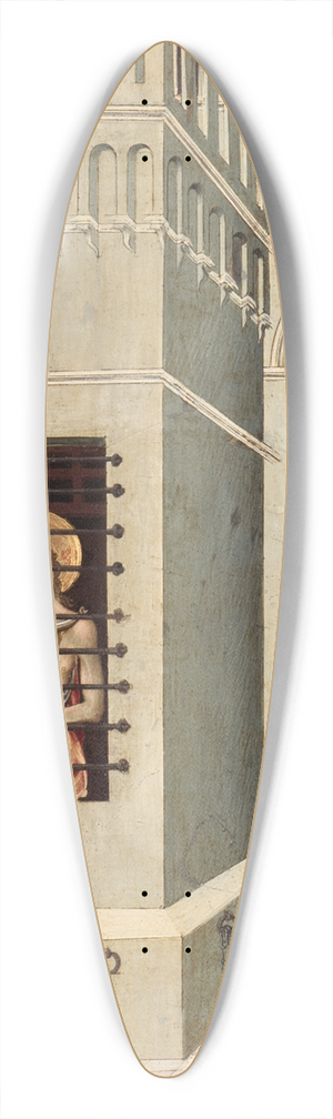 Giovanni di Paolo - Saint John the Baptist in Prison Visited by Two Disciples 39.3 inch art pintail longboard deck