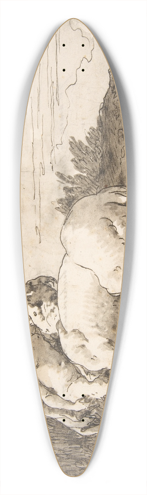 Giovanni Domenico Tiepolo - Centaur Embracing a Satyress 39.3 inch art pintail longboard deck