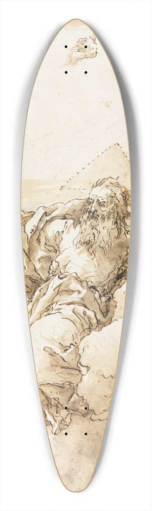 Giovanni Domenico Tiepolo - God the Father with Symbol of the Trinity 39.3 inch art pintail longboard deck