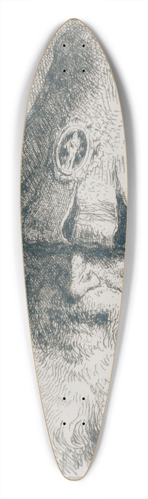 Giovanni Domenico Tiepolo - Old Man with Conical Hat 39.3 inch art pintail longboard deck