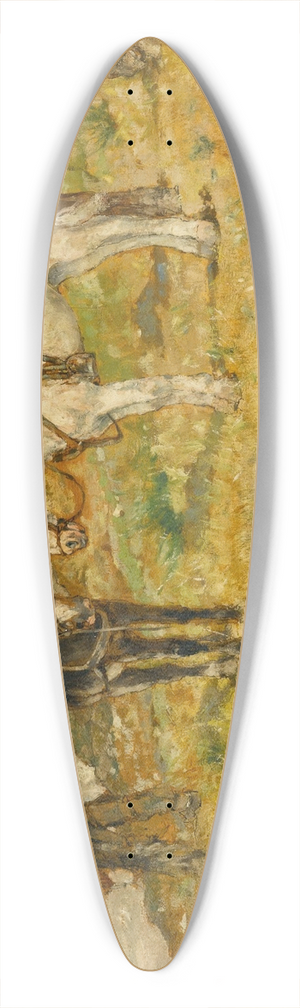 Giovanni Fattori - Paesaggio Con Cavalli 39.3 inch art pintail longboard deck Giovanni Fattori - Paesaggio Con Cavalli 39.3 inch art pintail longboard deck