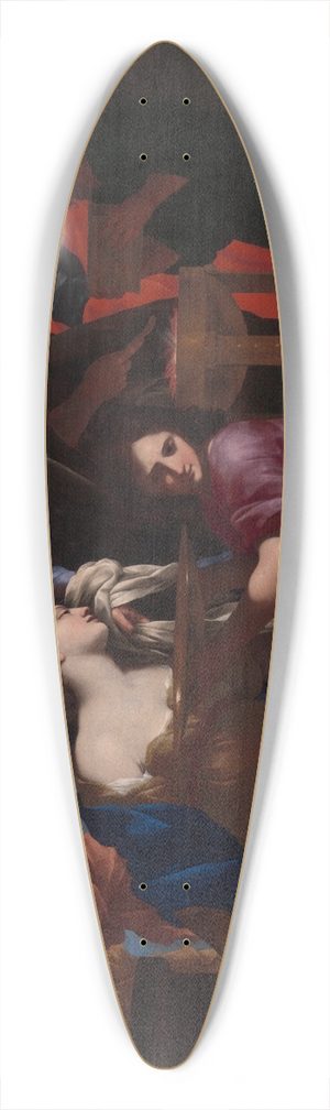 Giovanni Francesco Romanelli - The Sacrifice of Polyxena 39.3 inch art pintail longboard deck
