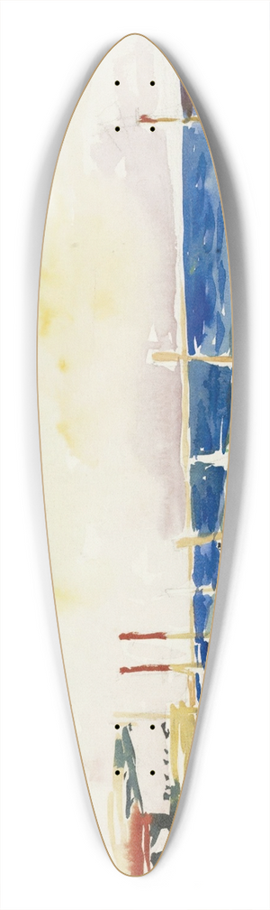 Giovanni Giacometti - Lido Of Venice 39.3 inch art pintail longboard deck
