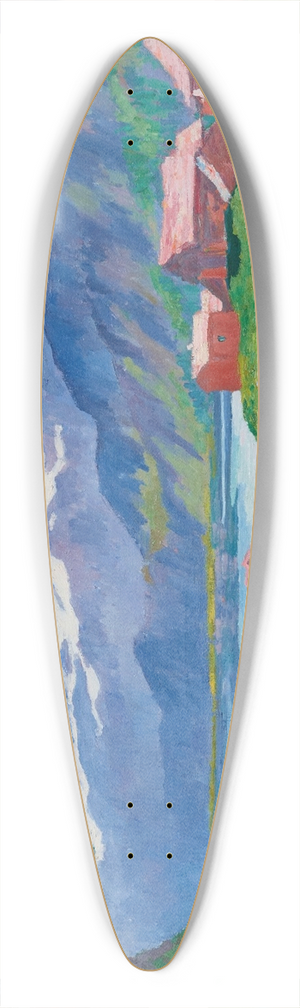 Giovanni Giacometti - Spring landscape 39.3 inch art pintail longboard deck