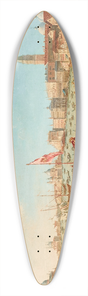Giovanni Grubacs - The Doge on the Bucintoro near the Riva di SantElena, Venice 39.3 inch art pintail longboard deck