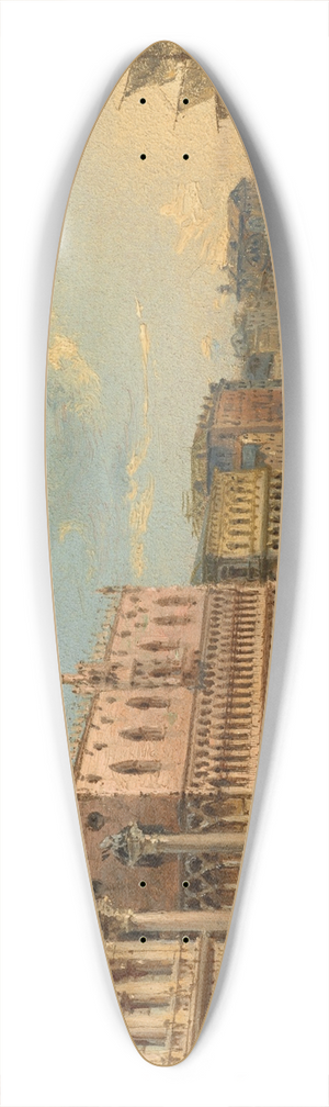 Giovanni Grubacs - The Doges Palace and Grand Canal, Venice 39.3 inch art pintail longboard deck
