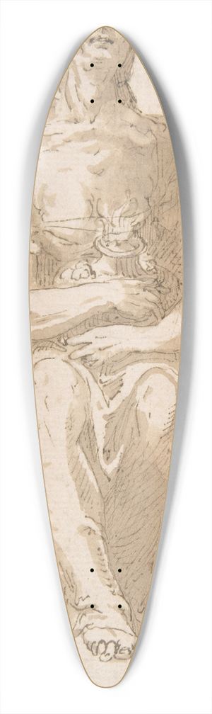 Giovanni Guerra - Vestal Virgin 39.3 inch art pintail longboard deck