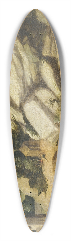 Giovanni Larciani (Master of the Kress Landscapes) - Scenes from a Legend 39.3 inch art pintail longboard deck