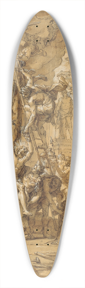 Giovanni Odazzi - The Martyrdoms of the Apostles Philip and James the Lesser 39.3 inch art pintail longboard deck