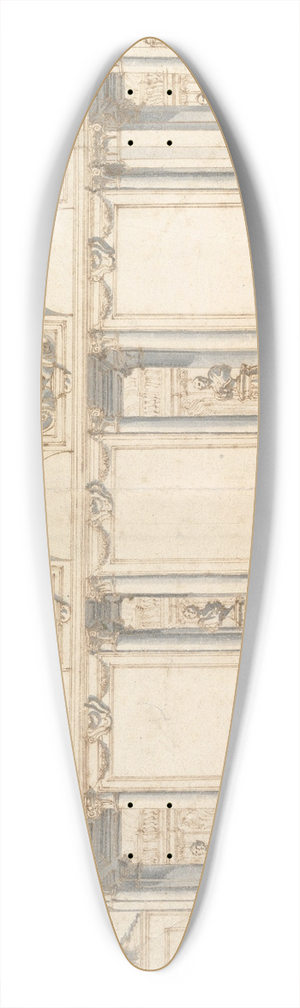 Giovanni Paolo Panini - Design for the Decoration of a Palace Interior 39.3 inch art pintail longboard deck